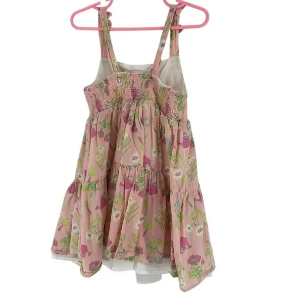 Sigrid Olsen Girls Floral Sundress Pink Size 4 Sleeveless Spring Twirl - Picture 5 of 11